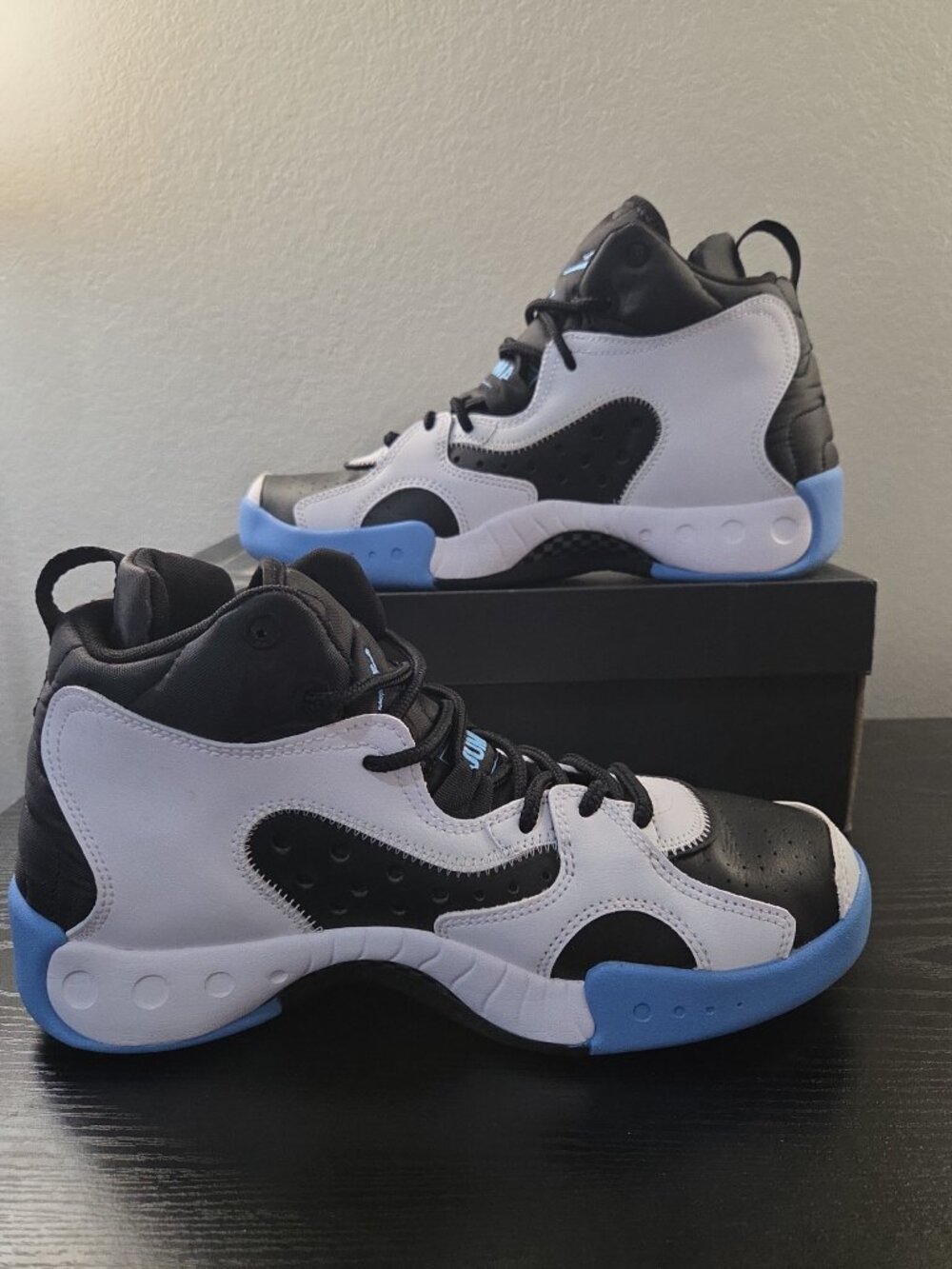 Jordan Pro RX White Black University Blue Size 9 OG Box - Picture 2 of 7